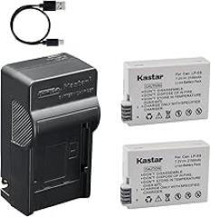 Kastar 2-Pack Battery and AC & USB-C Charger, Compatible with Canon LP-E8 LC-E8, EOS Rebel T2i, T3i, T4i, T5i, 550D, 600D, 650D, 700D, Kiss X4, Kiss X5, Kiss X6 Cameras