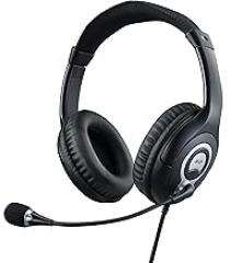 acer Over-Ear Headset (Omnidirectional Microphone, 94 db, 20 Hz - 20 kHz, 2.4 m Long Cable for Sufficient Flexibility, 3.5 mm Jack with Plug & Play) Silver, GPHDS1100T, Black, Unknown