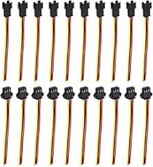 MECCANIXITY Male to Female 3Pin Breadboard Jumper Wire 2.54mm Pitch Ribbon Cable 20cm Long Electronics Breadboard Ribbon Cables for Breadboard Electronic Projects Pack of 10