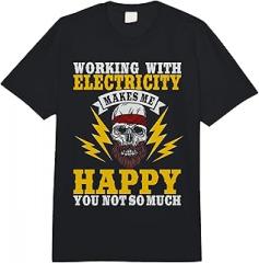 Funny Electrician Wireman Electrician Electricity Electronics Tech Electrical Wireman Comfort Colors Adult Heavyweight T-Shirt