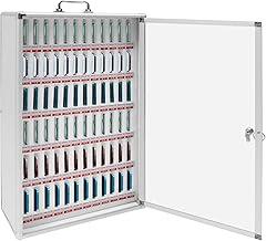 Aluminum Alloy Cell Phone Locker Box with Lock - 72 Secure Storage Slots for Office/Classroom, Durable Mobile Device Cabinet, Space-Saving Organizer for Electronic Devices