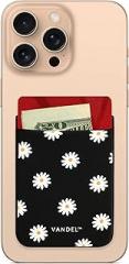 Vandel Pocket – Designer Stick-On Fabric Phone Wallet for Women and Men, Cute Credit Card Holder for Back of Phone and iPhone Case, Stretchy Fabric Adhesive Sleeve for All iPhones and Androids