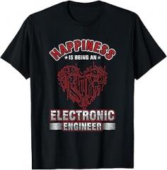 Elektriker Elektroniker Beruf Geschenke Electrical engineering electronics engineer Glück ist T-Shirt