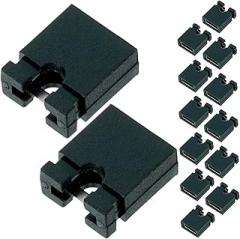 PRETYZOOM 100pcs Jumper Caps Socket Jumper Cap Kit for Motherboard Breadboard Shunt Connectors for Electronics DIY Projects