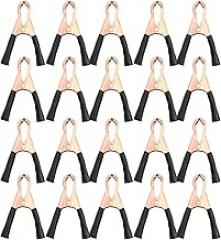 20Pcs Electric Test Clip 50A Clips Clamps Terminal Test 22mm Opening Clamp Electrical Clamp for Electronic Equipment(black)