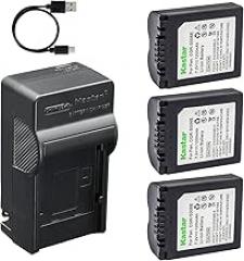 Kastar 3-Pack Battery and AC & USB-C Charger, Compatible with Panasonic DMW-BMA7 CGA-S006 S006E and Leica BP-DC5, Works with Panasonic Lumix DMC-FZ7 FZ8 FZ18 FZ28 FZ30 FZ35 FZ38 FZ50 & Leica V-LUX1