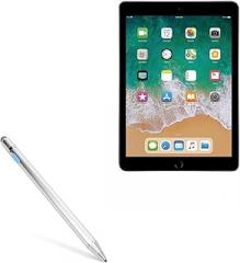 BoxWave Stylus Pen Compatible with Apple iPad (5th Gen 2017) - AccuPoint Active Stylus, Electronic Stylus with Ultra Fine Tip - Metallic Silver
