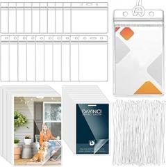 220Pcs Index Card Laminating Pouches, 5 Mil Heat Sealing Laminating Pouches Thermal Laminating Pouches for Luggage Tag Laminating Pouches Work Permits Pass Cards