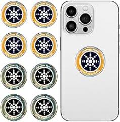 8-Pack Cell Phone Protection Neutralizer Stickers – Radiation Blocking & Energy Balancing Stickers for Phones, Tablets, Laptops & All Electronic Devices (Gold + Silver)