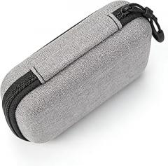 Portable Electronics Storage Bag, Gray Protective Pouch with Zipper Closure, Universal Tech Accessories Organizer