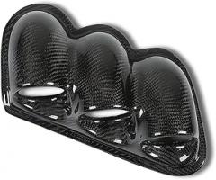 Acouto Triple Gauge Pod Holder forLancer EVO 7th-9th RHD 2001-2007, 52mm Carbon Fiber Dashboard Triple Gauge Pod Replacement