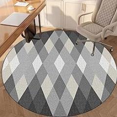 Drum Rug Round Gaming Office Chair Mat, Fabric Office Floor Mat, Tile Protection Mat, Floor Protector Mat for Hard Floors, Floor Mat for Office Wooden Floor-A||80CM