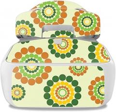 MightySkins Skin Compatible with DJI Goggles – Hippie Flowers | Protective, Durable, and Unique Vinyl Decal wrap Cover | Easy to Apply, Remove, and Change Styles | Made in The USA