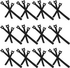 150pcs Cat Head Cord Ties Reusable Cable Management Straps for Electronics and Home Appliances Black Multi-size Cable Organizer for Desk and Charging Cords