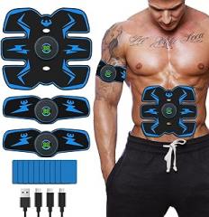 ab Stimulator Muscle Toner, abs Stimulator Military Grade EMS Muscle Stimulator Ab Machine for Ab/Arm/Leg, Abs Workout Equipment, ab Stimulator Belt Abdominal Belt Fitness Portable for Men and Women