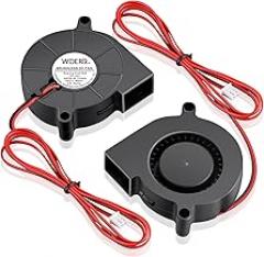 50mm x 15mm 5015 Blower Fan 24V Brushless Cooling Dual Ball Bearing 39in Cable for Replacement 3D Printer Hotend Extruder Electronic Project Upgrade Radiator 2Pcs