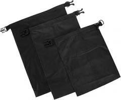 3pcs Waterproof Dry Bag Set Large (3l/5l/8l) Multipurpose Double-layer Storage Pouches for Kayaking, Rafting, and Hiking, Black Waterproof Bags for Clothes and Electronics