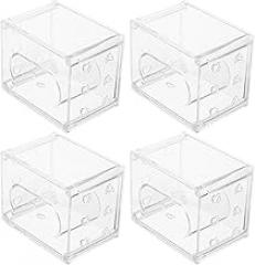 4Pcs Plastic Watch Box Square Travel Watch Organizer Storage Case for Electronic Jewelry Display Holder