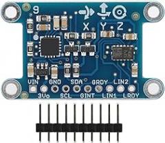 IMU Sensor Module 9DOF Sensor Module with Pins 3 Axis Gyroscope Acceleration Magnetic Field Board 3 5V Electronic Component