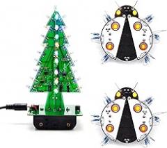 Gikfun Xmas Tree Led and Ladybug Electronic Soldering Practice DIY Kits