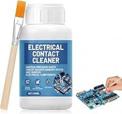 JAOJAO Electronic Contact Cleaner, Circuit Board Cleaner Fast Drying Precision Electronics Cleaning for Circuit Boards Appliance Control Boards Switches & Connectors, 250ml Transparent