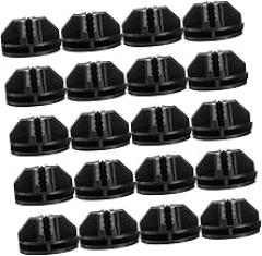 Kichvoe 20Pcs Black Modular Organizer Connectors for Cube Storage Shelves and Closet Clasp Buckle Clips Plastic for Wire and Modular Closet Systems