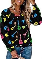 Womens Cardigan Long Sleeve Knit Outerwear Open Front Tops Casual Button Up Sweaters