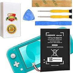 ASDAWN HDH-003 Battery Replacement for Nintendo Switch Lite Game Console HDH-001 HDH-003, Battery for Nintendo Switch Lite Game Player 3570mAh HDH-A-BPHAT-CO with Repair Tool Kit