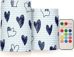 Heart Electronic Candle Light,No Open Flame, No Smoke, No Wax Drips, Remote Controllable, 4-Hour/8-Hour Timer for On/Off, Multiple Light Settings, Versatile for Different Occasions.