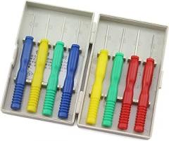 Tegg 8PCS/Set Hollow Needles Stainless Steel Non-Wetting Desoldering Hand Tool for DIP Electronic Components Dismantling Maintenance