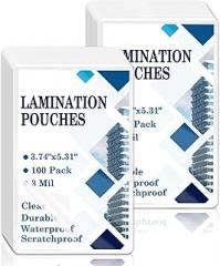 100 Pack 3 mil Index Card Laminating Pouches 3x5 File Card Laminating Pouches Lamination Pouches Recipe Card Laminating Pouches for Work Permits Pass Cards Student ID Cards