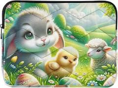 Cute Rabbit Lamb Sunshine Laptop Sleeve Computer Case 14 Inch Laptop Portable Electronic Device Cover