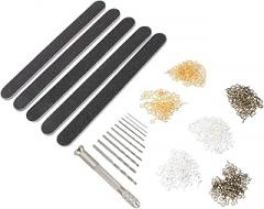 NUOBESTY 1set Resin Drill Tool Pin Vise Mini Drill Bits for Diy Projects Easy to Use for Jewelry Making and Electronic Assembly Compact and Practical Design