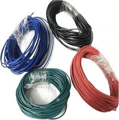 UL (PVC) Wire and Cable Power Cord AWG 20 Multicolor Environmental Electronic Wire Tinned Copper Extension Cord Heating Cable Connector Wire(Black,10 Meters)