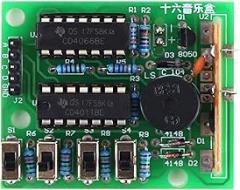 Upgrade Electronic 16 Music- Sound Box Module Soldering Practice Learning Kits for - 4.5-5V