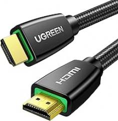 UGREEN HDMI Cable 4K Braided High Speed HDMI Cord 18Gbps with Ethernet Support 4K 60HZ Compatible with UHD TV Monitor Computer Xbox Switch 2 360 PS5 PS4 Blu-ray and More, 6.6FT