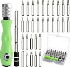 32-in-1 Precision Screwdriver Set with Anti-Slip Handle, Magnetic Repair Tool Kit for Electronics, Phone, Laptop, Watch, DIY, Home Appliance