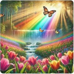 Joko Ivery Butterflies Rainbow Colorful Blue Protective Wrap 13.8