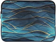 Laptop Protective Sleeve Portable Electronic Device Cover Deep Blue Turquoise Portable Protective Case