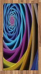 Ambesonne Fractal Area Rug, Modern Unusual Digital Electronic Technology Forms Science Fiction Stylized Illustration, Flat Woven Accent Rug for Living Room Bedroom Dining Room, 2.6 x 5 FT, Multicolor