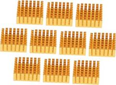 Homoyoyo 10pcs Groove Aluminum Heat Sink Module for Ic Chip CPU Gpu Cooling Efficient Thermal Dissipation for Electronics Ram Diode and Triode Components