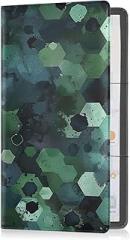 Dark Green Texture Car Registration and Insurance Card Holder Leather Registration Vehicle Glove Box Organizer for Documents Driver License Cards Decor