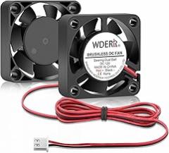 Small 4010 High Speed DC 12V Brushless 40mm x 10mm Dual Ball Bearing Mini 6500RPM Cooling Fan for Electronic Products 3D Printer Cooler 2-Pack