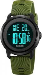 FANMIS Fashion Men Women Digital Outdoor Sports Watch Multi-Function Alarm Luminous Waterproof Watch Minimalism Couple Watch Student LED Screen Electronic Sports Watch