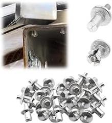 100 Pcs Aluminum Core Rivets, Round Head, Knock Type Expansion, Hammer Drive, Aluminum Blind Rivets for Household, Mechanical Equipment, Electronic Equipment, Heavy-Duty Applications