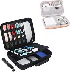 Canboc MacBook Air Pro Charger, MagSafe/MagSafe 2 Power Adapter Case Bundle with Hard Electronic Organizer Case for Tablet Apple iPad 11in, Hard Drive, Power Bank