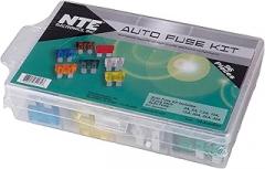 NTE Electronics 74-AUTOKIT3 Fuse Kit, Automotive Standard, ATC Equivalent Assortment, 96 Piece