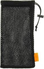 Xiaokeis Nylon Mesh Drawstring Pouch Bag for Mobile Phone and Electronic Gadgets, Storage Bag, Drawstring Carrying Case Cover Holder Protective Nylon Phone Pouch(Black,Size:5.5 Inch)