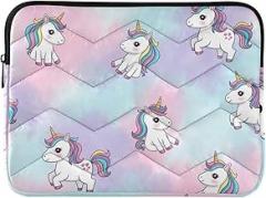 Cute Cartoon Unicorns Rainbow Laptop Case Laptop Sleeves 15 Inch Portable Electronic Device Cover
