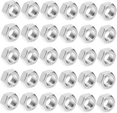 GANAZONO 180pcs Nuts Stainless Steel Fasteners for Machinery and Electronics Easy Installation Precision Manufacturing for Various Applications